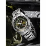 Alpina AL-255GR4S26B Startimer Pilot Worldtimer Mens Watch 41mm 10ATM
