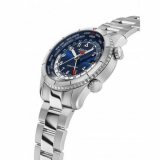 Alpina AL-255N4S26B Startimer Pilot Worldtimer Mens Watch 41mm 10ATM