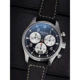 Alpina AL-372NS4S6 Startimer Pilot Chronograph Mens Watch 44mm 10ATM