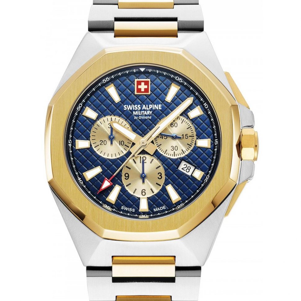 Swiss Alpine Military 7005.9145 Typhoon Mens Chronograph 42mm 10ATM