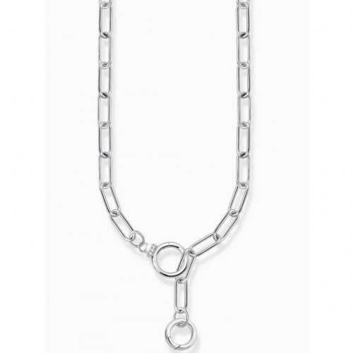 Thomas Sabo KE2192-051-14 Ladies link necklace with two ring clasps, adjustable