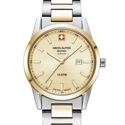 Swiss Alpine Military 7767.1141 Ladies Watch Argos two tone gold 34mm 10ATM