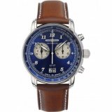 Zeppelin 8684-3 Mens Watch LZ127 Graf Zeppelin Chronograph 40mm 5ATM