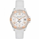 Bulova 98R233 Ladies Watch Marine Star 23 Diamonds 32mm 10ATM