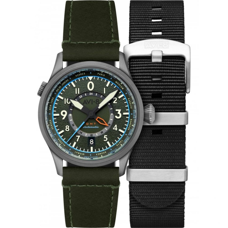 AVI-8 AV-4120-05 Wingman Worldtimer GMT