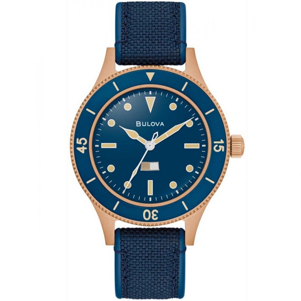 Bulova 98A325 MIL-SHIPS Bronze blue