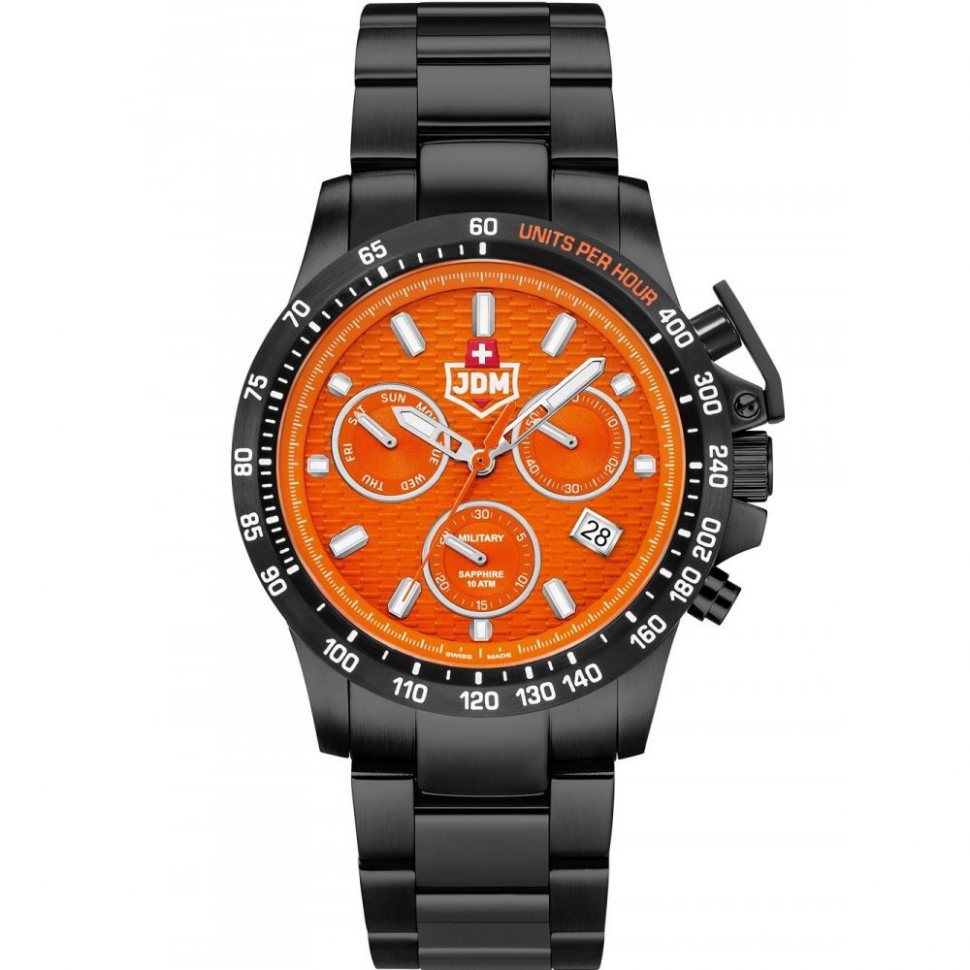 JDM Military JDM-WG017-04 Mens Watch Charlie ll Chronograph 45mm 10ATM