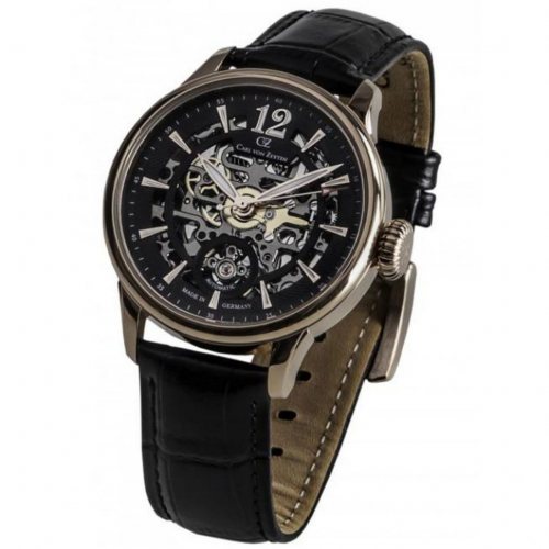Carl von Zeyten CVZ0051RBK Mens Watch Enz Automatic 40mm 5ATM