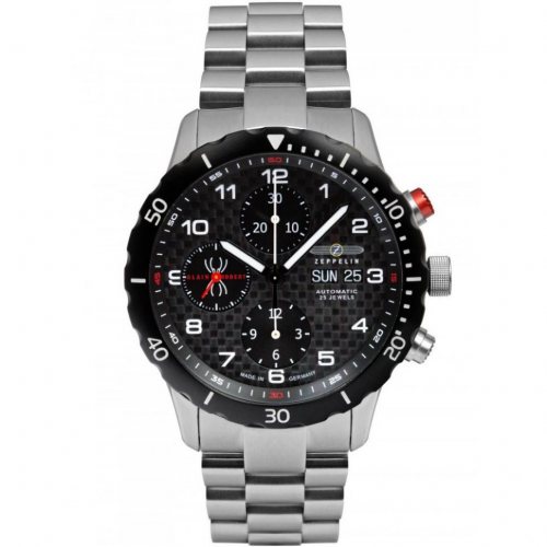 Zeppelin 7216M-2 Mens Watch Alain Robert Automatic Chrono Limited 42mm 10 ATM