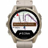 Garmin 010-02903-40 Mens Watch fenix 8 AMOLED Sapphire crystal silicone strap 43mm 10ATMSet 