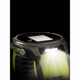 Garmin 010-02907-21 Mens Watch fenix 8 Solar Sapphire crystal silicone strap 51mm 10ATM
