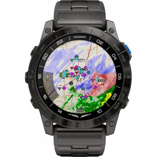 Garmin 010-02804-81 Mens Watch D2 Mach 1 Pro AMOLED 51mm 10ATM