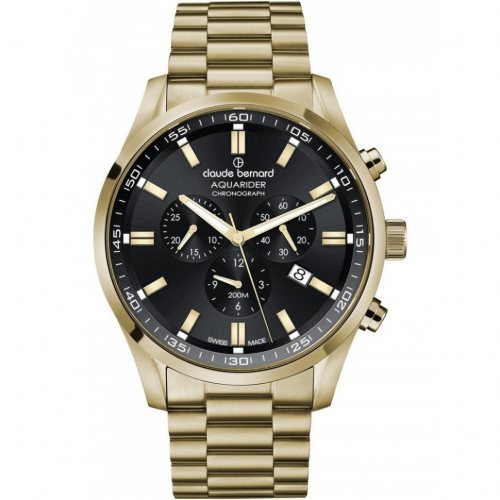 Claude Bernard 10222-37JM-NID Mens Watch Aquarider Chronograph 44mm 20ATM 