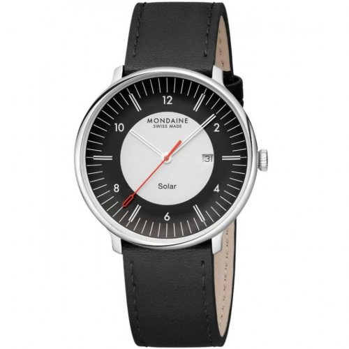 Mondaine MLE.41920.LBV Mens Watch Doppio Solar 41mm 5ATM 